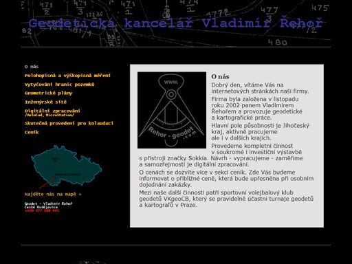 geodetické práce. specializace na lesní pozemky, vytyčování lesních pozemků, zaměření lesa, drobné pozemkové úpravy a návrhy parcelizací. celá čr.