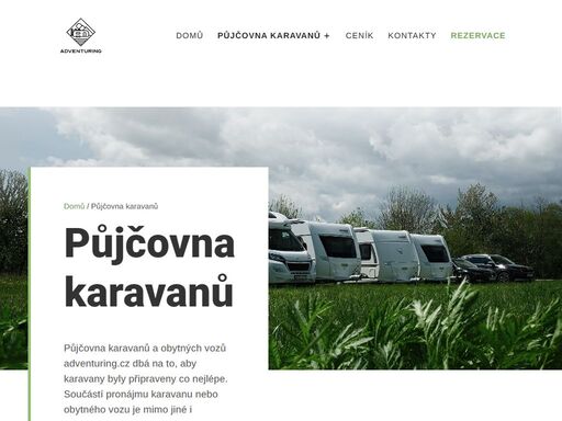 půjčovna karavanů a obytných vozů adventuring.cz nabízí karavany včetně kompletní kempinkové výbavy. v ceně je navíc pojištění a pronájem bez omezení kilometrů.