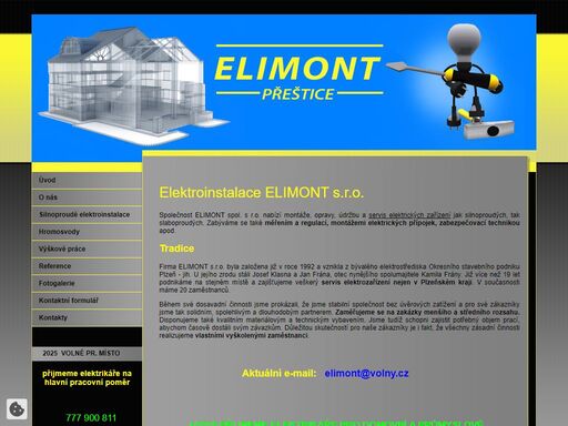 montáže, opravy, údržba a servis elektrických zařízení jak silnoproudých, tak slaboproudých. zabýváme se také měřením, regulací, montážemi elektrických přípojek a zabezpečovací technikou