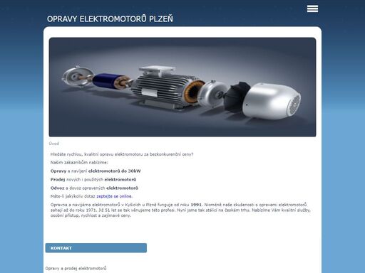 elektromotory, navíjení elektromotorů, opravy elektromotorů, elektromotory - prodej - jaroslav beška