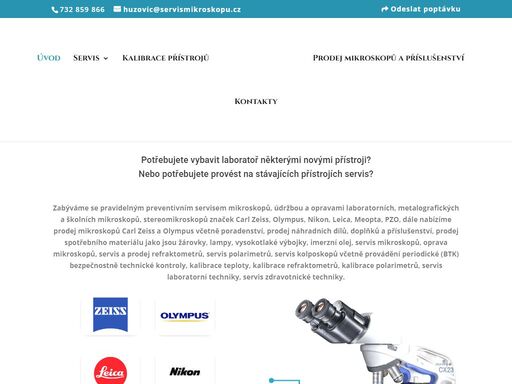 provádíme servis a kalibrace mikroskopů a laboratorního vybavení. také prodej doplňkového vybavení do laboratoří.