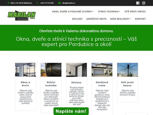 profesionální montáž oken, dveří a stínící techniky v okolí pardubic. nabízíme spolehlivý servis a kvalitní produkty od předních výrobců.