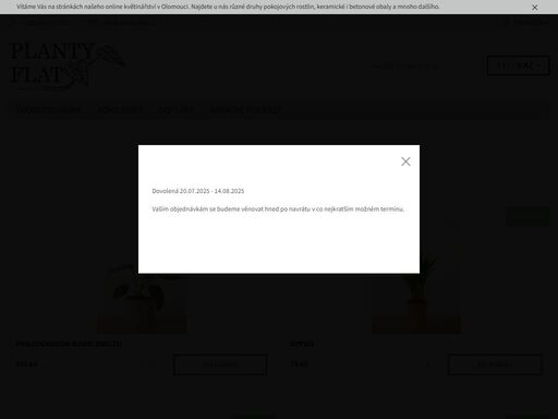 první online květinářství s pokojovými rostlinami v olomouci, kde vám pomůžeme s výběrem vaší nové pokojové rostliny. pokojovky, které u nás najdete jsou vypěstovány námi osobně nebo pečlivě vybrány a přesazeny do vhodného substrátu.