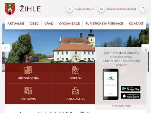 oficiální stránky obce žihle