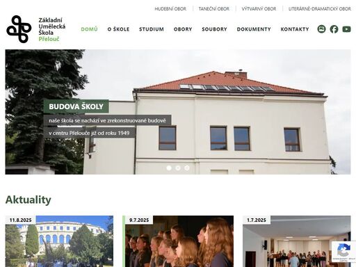 základní umělecká škola přelouč nabízí odbornou výuku v uměleckých předmětech - hudební, taneční, výtvarný a literárně dramatický obor. umělecké kolektivy: flétnový soubor, pěvecké sbory, dechový orchestr, komorní soubory...