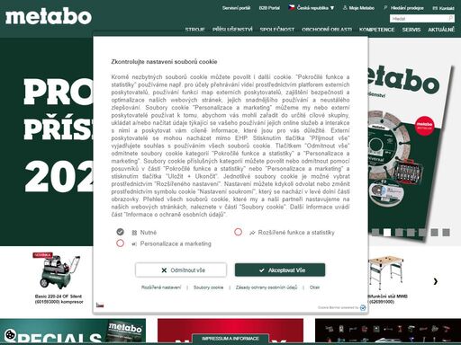 metabo je výrobcem elektrického nářadí a dodavatelem příslušenství pro profesionální uživatele. navštivte nás na www.metabo.com/cz/cs/