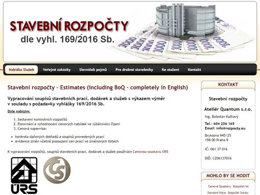 zpracujeme soupis stavebních prací, dodávek a služeb s výkazem výměr v souladu s požadavky vyhlášky 230/2012 sb.