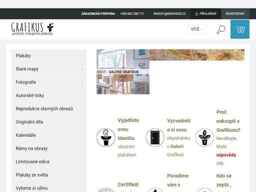 grafikus.cz | skvělý výběr - plakáty, tisky, mapy, obrazy i grafika. jsme grafikus. galerie grafikus. místo plné radosti a grafiky pro všední den. nemusíte si nic kupovat. stačí nám, když sem zavítáte, a pořádně se zasmějete. nebo zasníte a vlastně si tak přivlastníte několik okamžiků v čase jen a jen pro sebe. na pár…