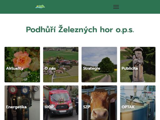 podhůří železných hor o.p.s. aktuality o nás strategie publicita energetika irop prv optak podhůří lidem podhůří školám map kontakty archiv