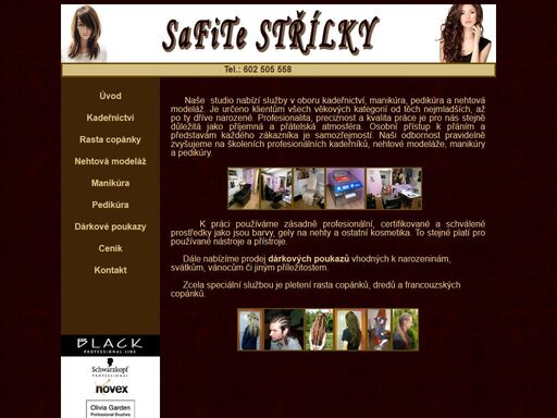 kadeřnické služby, manikúra, pedikúra, nehtová modeláž