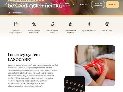 laserové systémy lasocare® jsou vysoce jakostní a vynikající prvotřídní koherencí. využitím optimálního nízkého výkonu dosahujeme nejvyšší možnou biologickou účinnost bez vedlejších účinků. dbáme na to, aby výkon ani vlnová délka nepřesáhli hranici, kdy již dochází k násilné novotvorbě nepůvodních kolagenních vláken, nebo k pouhému analgetickému účinku bez regenerace, jako u laserů o vyšších výkonech a vlnových délkách.