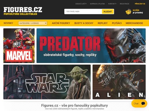 figures.cz - internetový obchod s širokou nabídkou pro sběratele: sběratelské figurky, repliky a další...