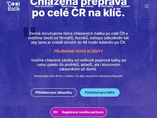 denně doručujeme tisíce chlazených balíku do firem i ke dveřím zakazniků. jsme logistický partner pro farmaře, řezníky, obchody nebo eshopy.