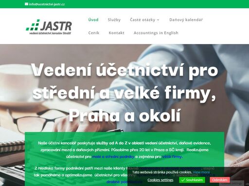 účetní firma jastr poskytuje kompletní účetní služby. kontaktujte nás na 777 118 348 pro vedení účetnictví praha a okolí.