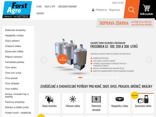zemědělské a chovatelské potřeby a ostatní sortiment pro elektrický ohradník, chov skotu, chov ovcí, chov koní. doprava zdarma nad 2500 kč.