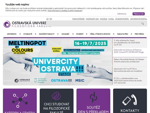 filozofická fakulta ou - oficiální internetové stránky ostravské univerzity.