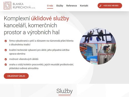 poskytujeme komplexní úklidové služby kanceláří, komerčních prostor a výrobních hal. zajistíme úklid od a do z a plníme různorodá přání klienta.