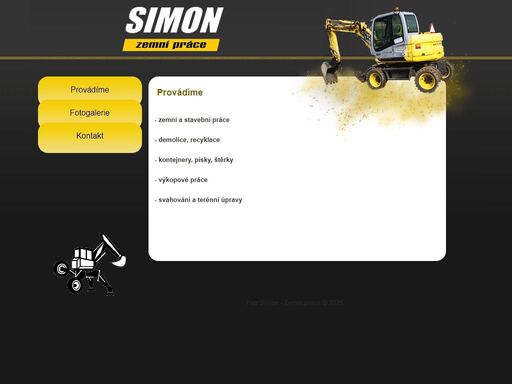 petr simon, zemní práce.