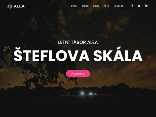 volný čas dětí - letní tábory, víkendové akce, soutěže a zábavná odpoledne.