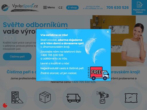 vpohospaní.cz - o vaše peří se staráme již vice jak 25 let! moc dobře víme co vede ke kvalitnímu spánku a se vším vám i rádi poradíme.