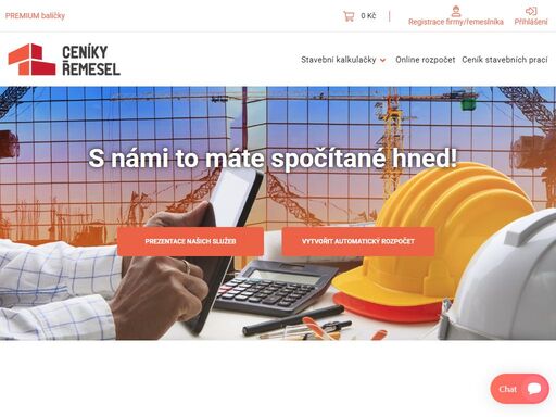 servis pro řemeslníky, stavební firmy i stavebníky