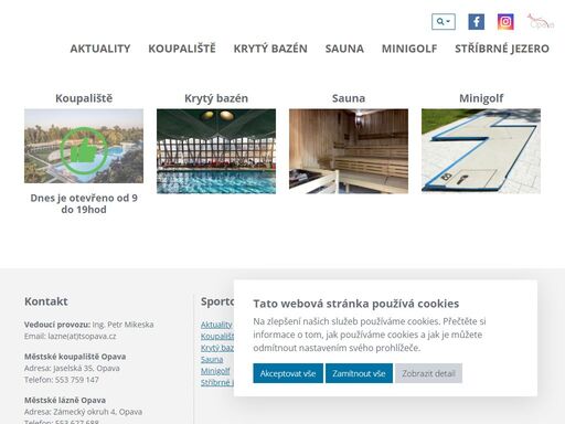 koupaliště v opavě nabízí koupání, relax a sportovní vyžití.