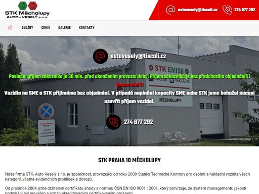 stk emise, nakladni vozy dovozy, servis, praha 10, dolní a horní měcholupy, uhříněves,  auto - veselý s.r.o.