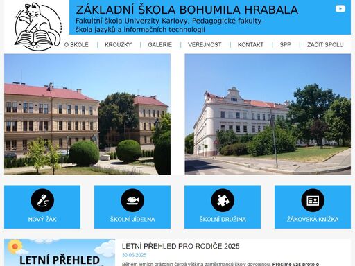 základní škola bohumila hrabala s rozšířenou výukou jazyků a informačních technologií, praha 8, zenklova 52.