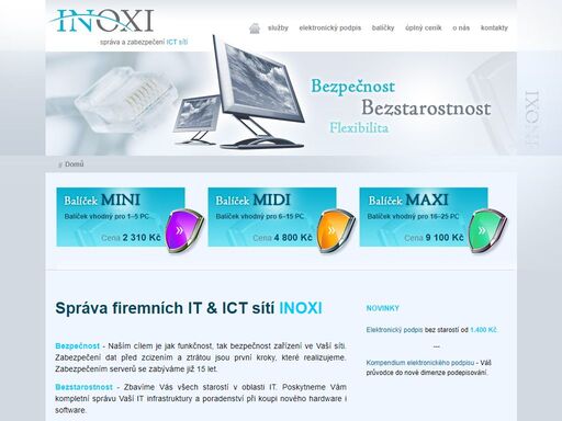 kompletní servis a správa firemních it & ict sítí. zřízení elektronického podpis u vás v kanceláři. bezpečnost. bezstarostnost. flexibilita.
