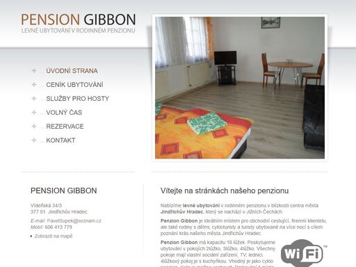 penzion gibbon jindřichův hradec nabízí levné ubytování v rodinném penzionu v jindřichově hradci.