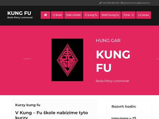 kung fu škola