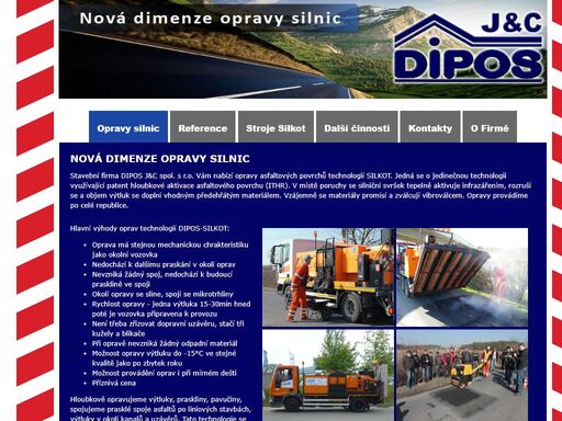 společnost dipos j&c spol. s r.o. má dvacetiletou praxi s návrhem a realizací pozemních a dopravních staveb. sídlíme na praze 8 v mirovické ulici 1089/40, kde je zázemí pro administrativu a vedení společnosti.