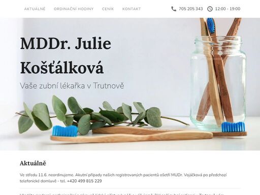 mddr. julie košťálková | polská 91,  541 01 trutnov