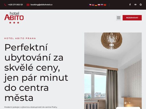 hotel abito praha moderní pokoje s výbornou dostupností do centra prahy. k dispozici je parkování, kuchyň, prádelna a zvýhodněné ceny pro skupiny.
