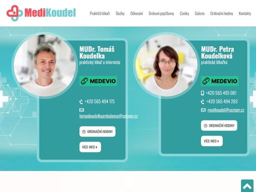 praktičtí lékaři žirovnice - medikoudel.cz - mudr. tomáš koudelka a mudr. petra koudelková