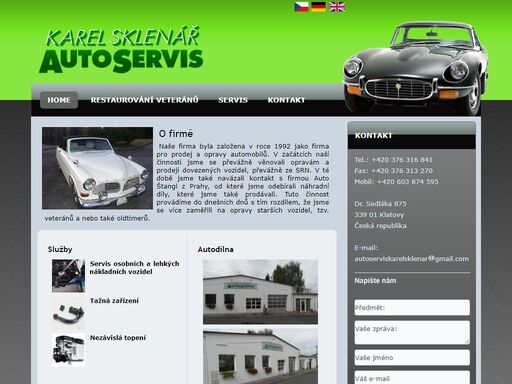 autoservis,karel sklenář,klatovy