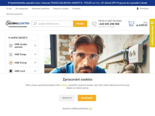 prodej elektroinstalačního materiálu