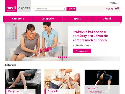 komprese je naší dna! nabízíme širokou škálu kompresních punčoch, bandáží, ortéz, módních a sportovních produktů od výrobců medi, maxis a handicap.