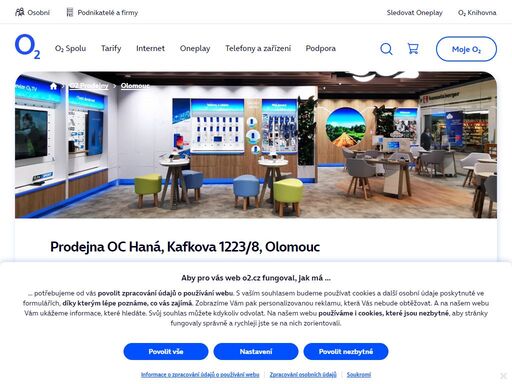 prodejna olomouc - oc haná, kafkova 1223/8. o2 služby, telefony, zařízení a příslušenství nebo profesionální podpora a spoustu dalšího, to nabízejí všechny naše značkové prodejny.