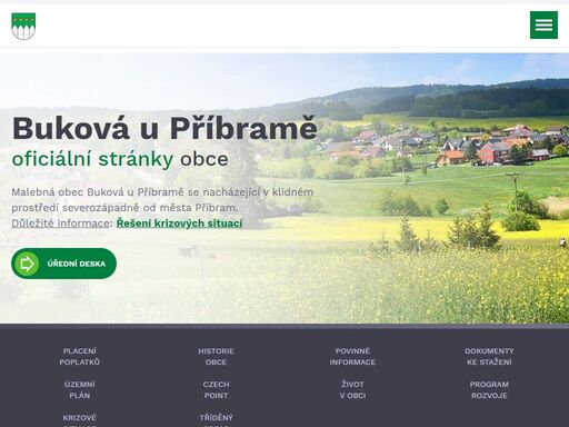 buková u příbramě - malebná obec, nacházející se v klidném prostředí