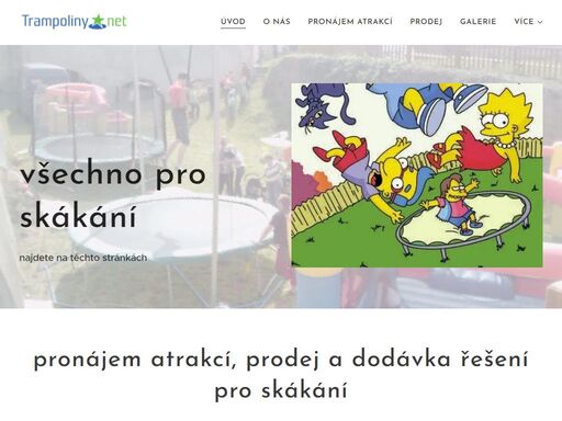 trampoliny, bungee, atrakce, prodej, pronájem