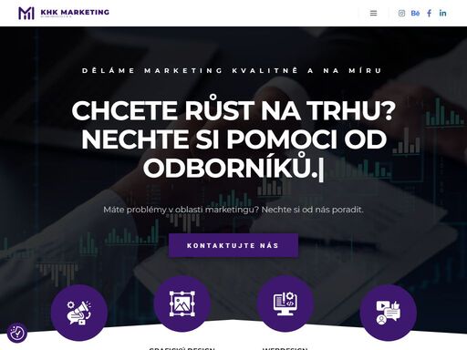 chcete růst na trhu? nechte si pomoct od odborníků. zabýváme se grafickým designem, činnostmi marketingu a správou sociálních sítí. veškeré kroky naší práce s vámi budeme konzultovat.