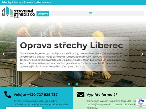 stavba střechy, oprava střechy, rekonstrukce střechy liberec • kompletní realizace na klíč liberec | stavební středisko s.r.o.