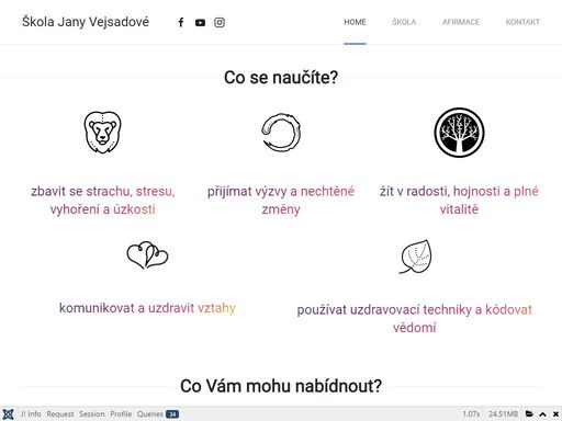 jmenuji se jana vejsadová. jsem lektor osobního rozvoje a poradce. oblasti osobního růstu se věnuji již dvě desetiletí. celý můj dosavadní život je formován profesním poznáním. 