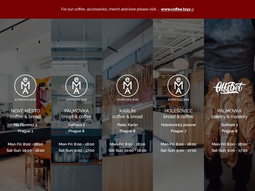 speciality coffee & artisan bread in prague