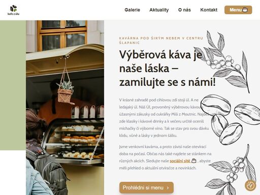 ochutnejte nejlepší výběrovou kávu ve šlapanicích! kafe z úlu je útulná venkovní kavárna, kde si vychutnáte prémiovou kávu, domácí dezerty a osvěžující limonády v krásné zahradě. perfektní místo pro relax s přáteli. přijďte zpomalit a užít si pohodovou atmosféru.