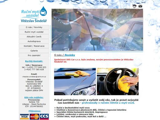 ruční mytí liberec, mytí automobilů, čištění interiéru, opravy laku