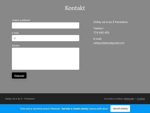 úklidy od a do z nabízí kompletní úklidové služby pro domácnosti i firemní klienty v pardubicích a okolí. nabízíme různé druhy úklidu, včetně vysávání, mytí podlah, utírání prachu, úklid koupelny a wc, čištění kuchyně a mytí oken.