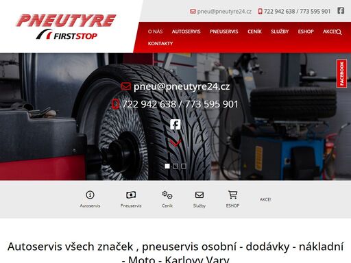 autoservis, pneuservis, geometrie, autodiagnostika, servis, klimatizace, čištění interiérů vozidel, prodej autodílů, prodej, pneumatiky, pneumatika, pneu, alu disky, rychloservis, firststop, karlovy vary, pneutyre