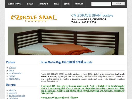 zdravé spaní postele / martin cejp - www.zdravespani.info